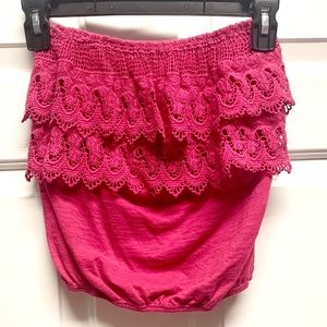 💕 Hot Pink Tube Top / Crop Top 💕